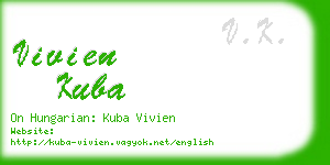 vivien kuba business card
